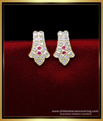 ERG1864 - Impon Jewellery Simple Daily Wear Gold Plated Earrings