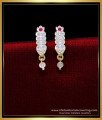 ERG1867 – Latest Impon Stud Gold Earrings Design for Daily Use