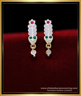 ERG1868 - First Quality Impon Daily Use Stud Earrings Gold Design