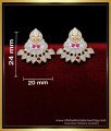 ERG1875 - 1 Gram Gold Impon Lakshmi Devi Earrings Studs Online