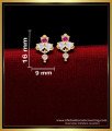 ERG1912 - Impon Daily Use Small 1 Gram Gold Earrings for Baby Girl