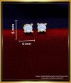 ERG1884 - Elegant Singles Stone Stud Earrings Gold Diamond Design
