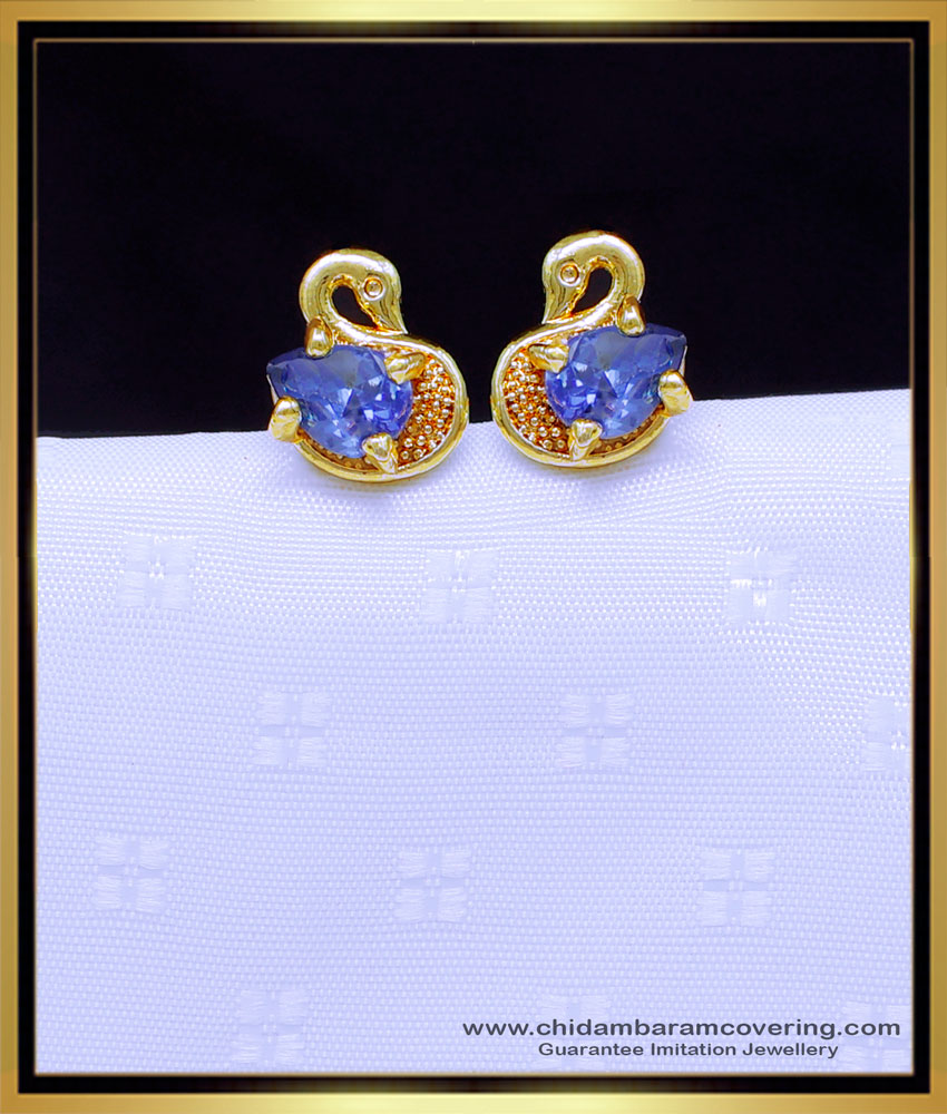 ERG1894 - Kids Jewellery Single Stone Stud Earrings Online
