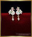 ERG1915 - Impon Small Peacock Earrings Gold Design for Girls
