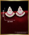 ERG1917 - Impon Full Stone Stud Earrings Gold Design for Women