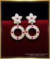 ERG1923 - Stylish Daily Wear Gold Earrings Design Impon Kammal