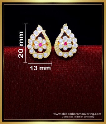 ERG1929 - First Quality Ad Stone Impon Earrings Online Shopping