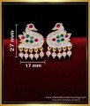 ERG1932 - Impon Multi Stone Swan Design Studs Earrings for Women