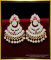 ERG1936 - Traditional Gold Stud Earrings Design Impon Jewellery