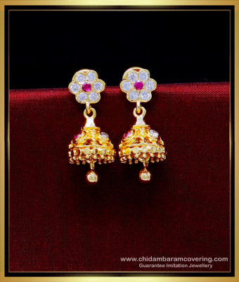 ERG1939 - Small Daily Use Impon Jimikki Kammal Gold Plated