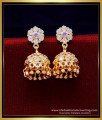 ERG1940 - New White and Violet Stone Daily Use Jimikki Kammal