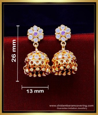 ERG1940 - New White and Violet Stone Daily Use Jimikki Kammal