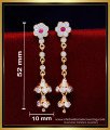 ERG1941 - Trendy 2 Step Stone Long Jhumka Earrings Gold Design