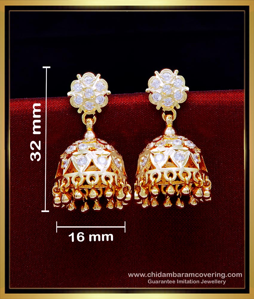ERG1943 - First Quality Impon Jewellery Jhumka Earrings Models