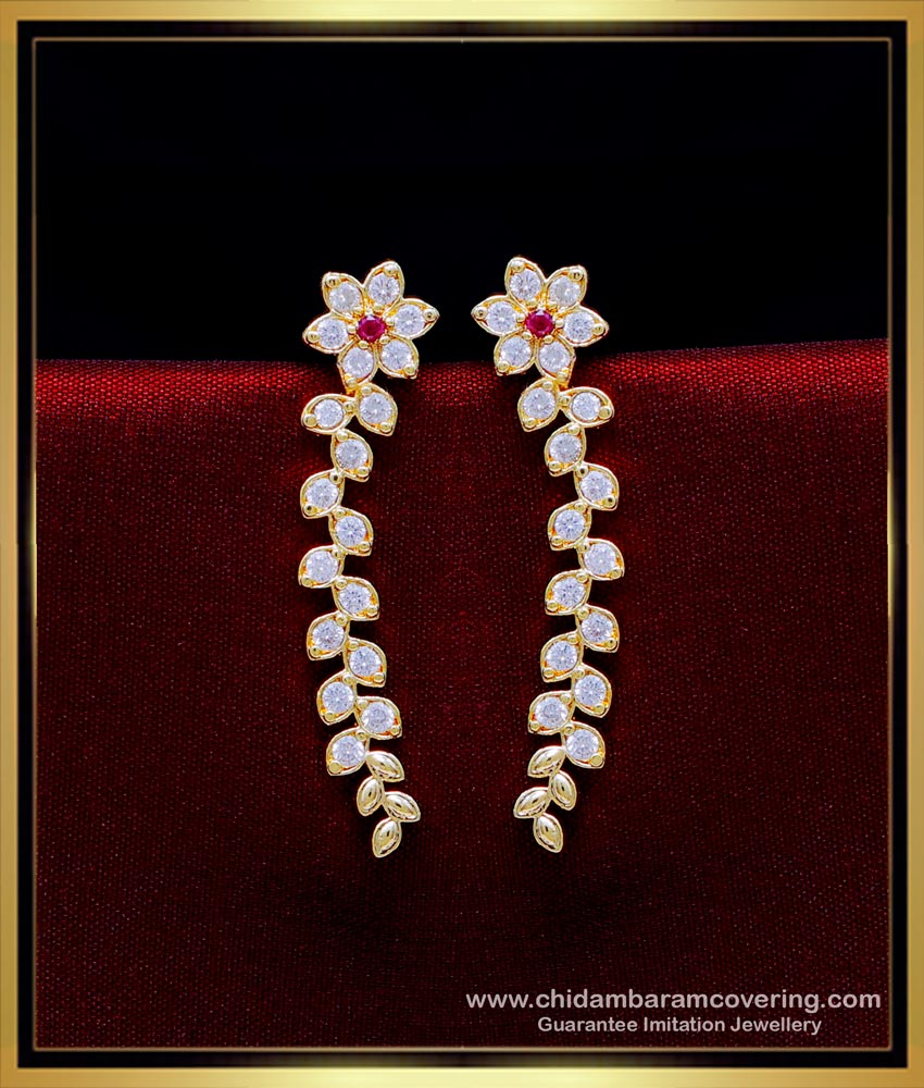 ERG1945 - Elegant Without Piercing Impon Stud Earrings for Girls