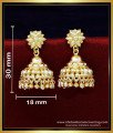 ERG1947 - Gold Plated Gold Design Kerala Jhumka Earrings for Women