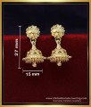 ERG1951 - First Quality Gold Plated Jhumkas Design for Women