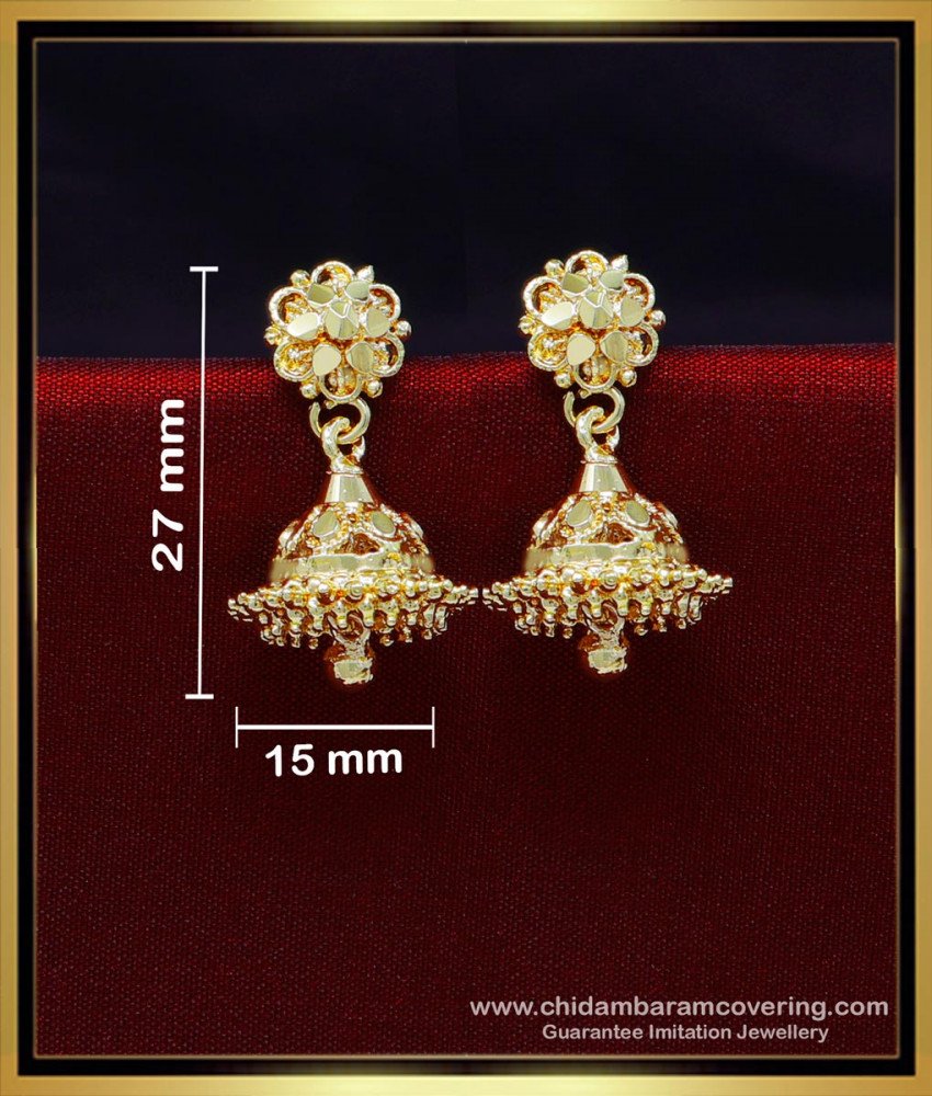 ERG1951 - First Quality Gold Plated Jhumkas Design for Women
