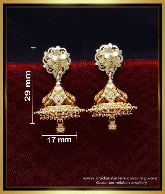ERG1953 - New Traditional Gold Jhumka Design Buy Online in India