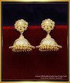 ERG1955 - Bridal Wear Jhumka Earrings Gold Designs for Women