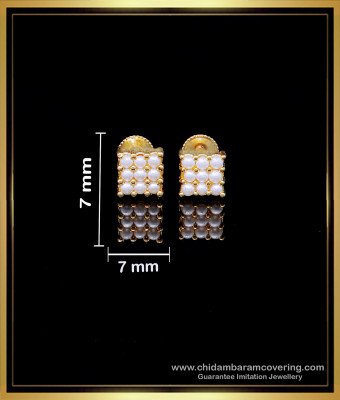 ERG1963 - Elegant Daily Wear Small Pearl Stud Earrings for Girls