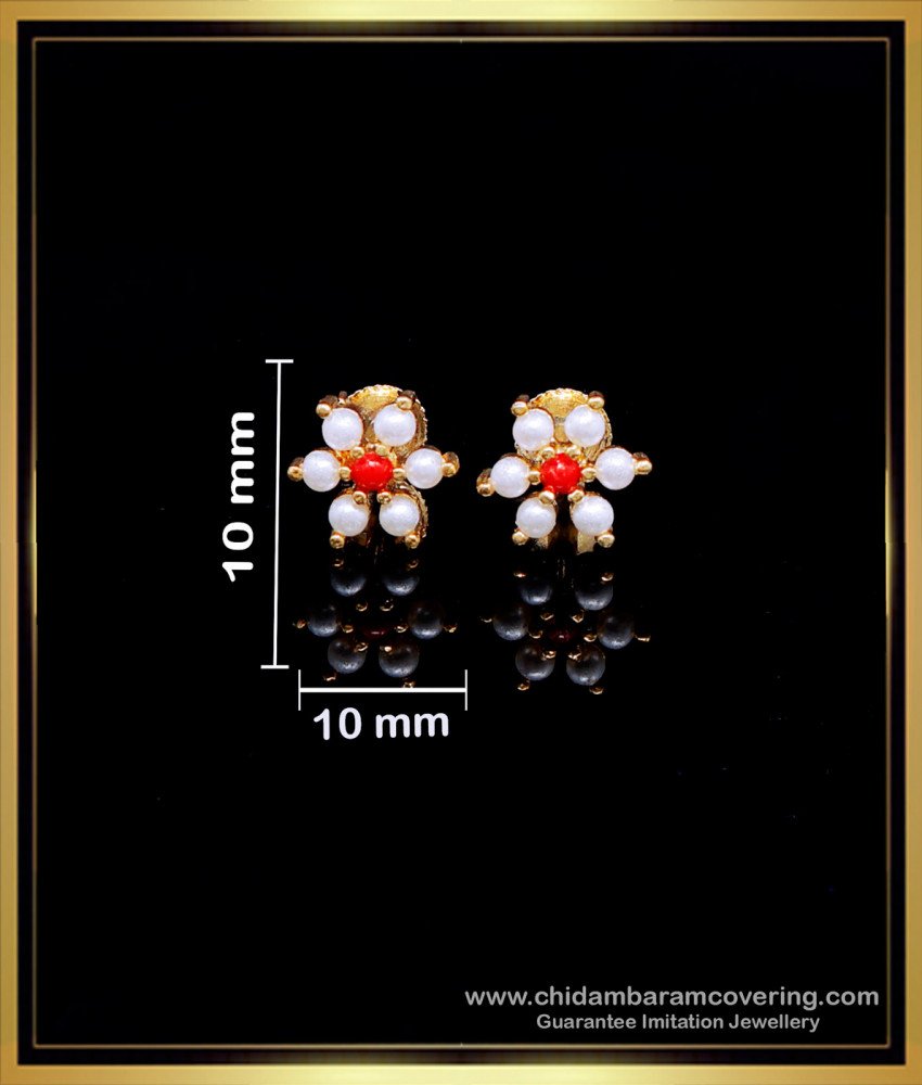 ERG1965 - Gold Plated Jewellery Beads Flower Earring for Women