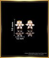 ERG1966 - Unique Small Flower Design Pearl Earrings for Daily Wear