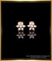ERG1966 - Unique Small Flower Design Pearl Earrings for Daily Wear