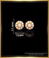 ERG1969 - New Model Flower Design Round Pearl Earrings Artificial