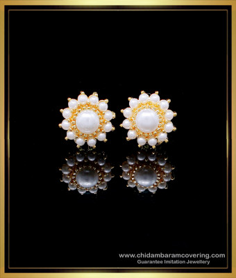 ERG1971 - Latest Gold Earrings Design Muthu Stud Kammal for Ladies