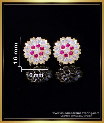 ERG1998 - Traditional Gold Design Impon Stud Earrings for Women