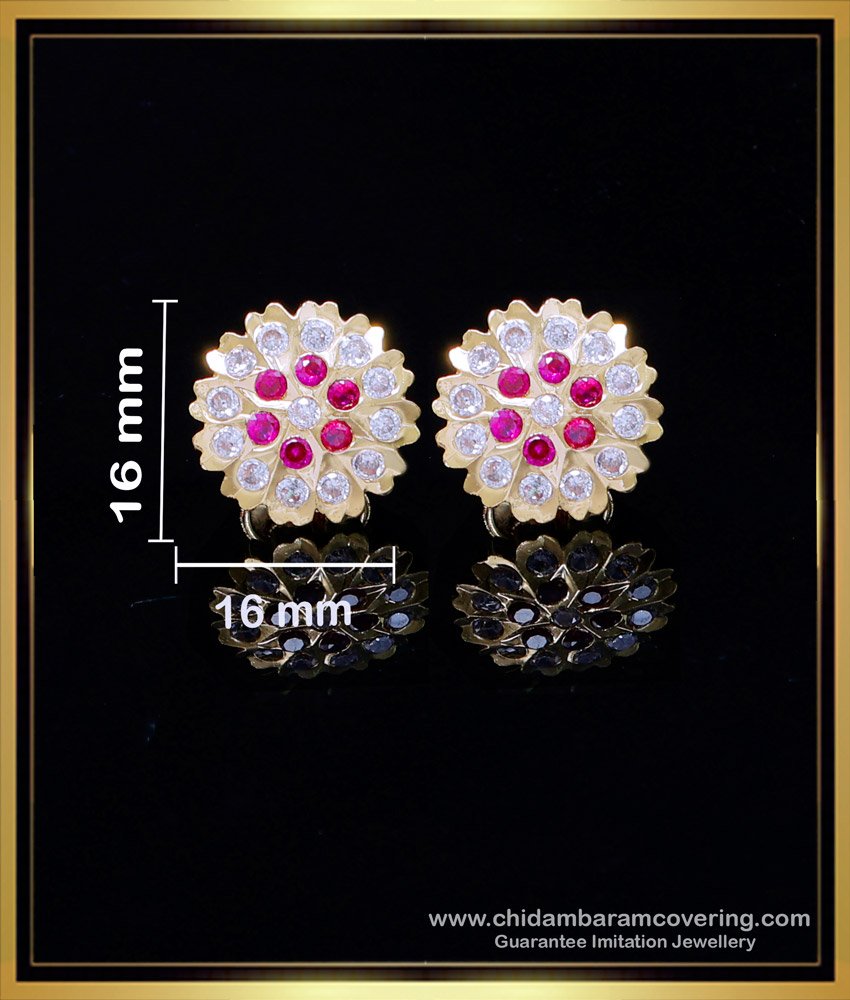 ERG1998 - Traditional Gold Design Impon Stud Earrings for Women