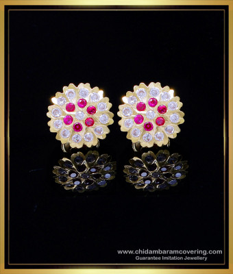 ERG1998 - Traditional Gold Design Impon Stud Earrings for Women