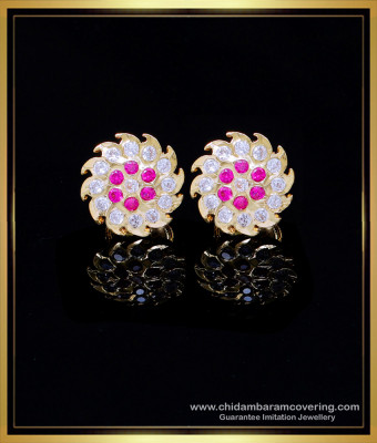 ERG1999 – Beautiful Impon Stone Gold Plated Earrings Daily Use