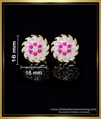 ERG1999 – Beautiful Impon Stone Gold Plated Earrings Daily Use