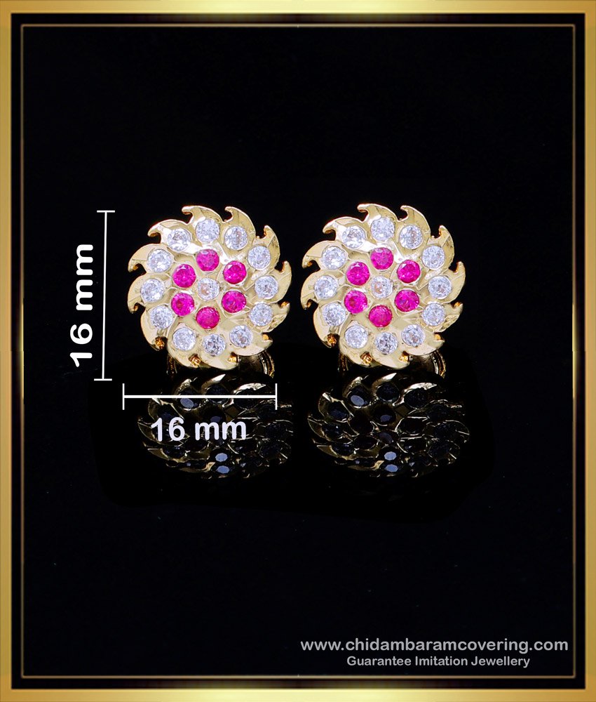 ERG1999 – Beautiful Impon Stone Gold Plated Earrings Daily Use