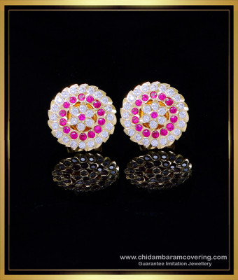 ERG2001 - Impon Stone New Design Gold Earrings for Daily Use