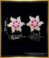 ERG2003 - Unique Flower Design Impon Gold Plated Earrings Studs