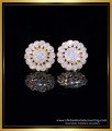 ERG2007 - Impon Stone Women's Gold Earrings Designs for Daily Use