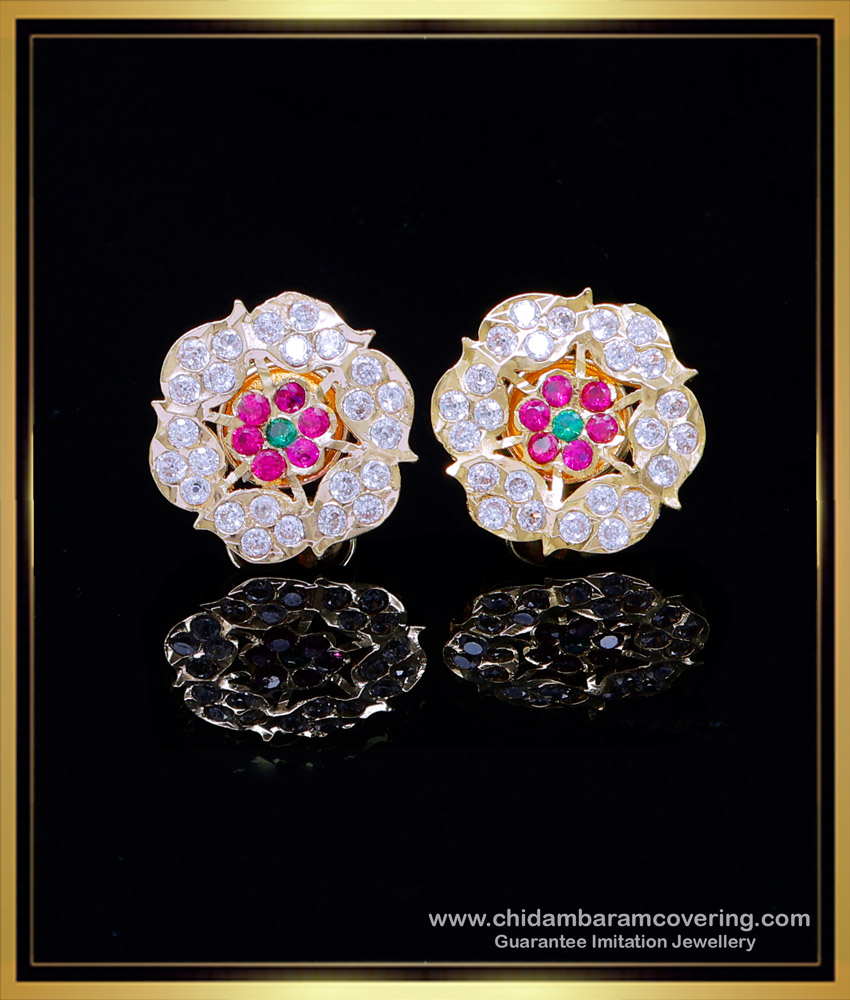 ERG2011 - New Model Ear Stud Design Gold Pattern Impon Earrings