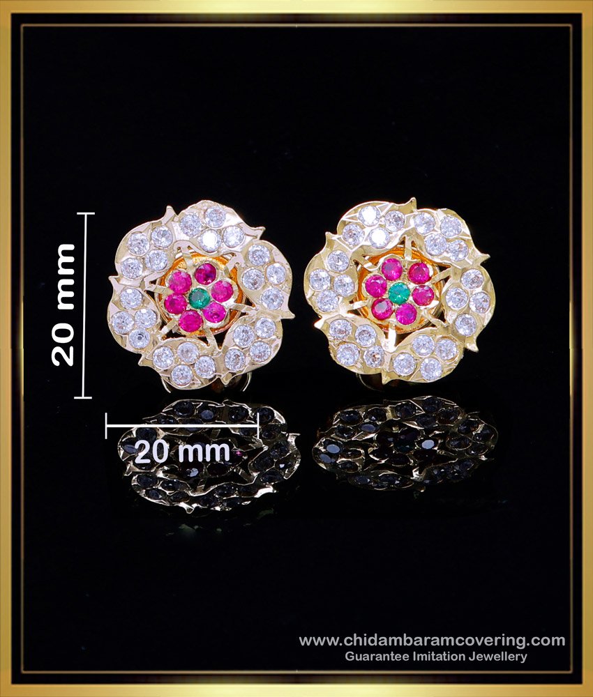 ERG2011 - New Model Ear Stud Design Gold Pattern Impon Earrings