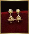 ERG2017 - Simple Jhumkas Gold Earrings Designs for Daily Use