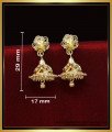 ERG2017 - Simple Jhumkas Gold Earrings Designs for Daily Use