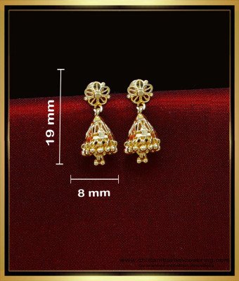 ERG2018 - Small Size Gold Plated Daily Wear Jhumka for Girls
