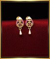 ERG2021 - Cute Gold Design Ruby Stone Stud Earrings for Girls