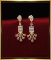 ERG2023 - New Model Daily Use Ruby Stone Gold Plated Earrings