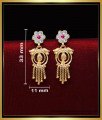 ERG2024 - Traditional Gold Design Gold Plated Earrings for Women