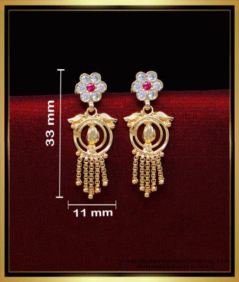 ERG2024 - Traditional Gold Design Gold Plated Earrings for Women