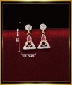 ERG2026 - Elegant Stone Earrings Design Gold Simple Look for Kids