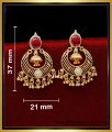 ERG2033 - Bridal Wear Gold Chandbali Earrings Designs for Women